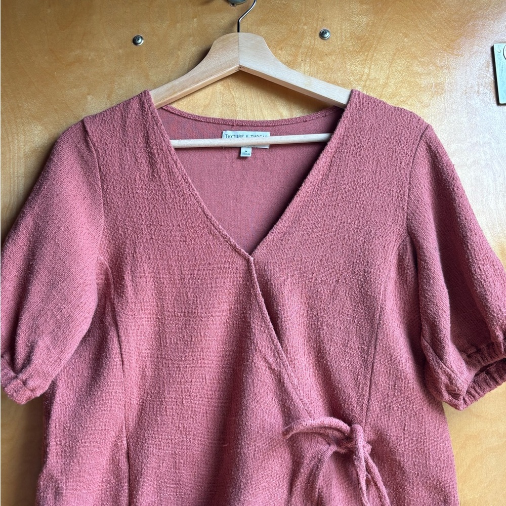 Madewell Women's Pink Wrap Top